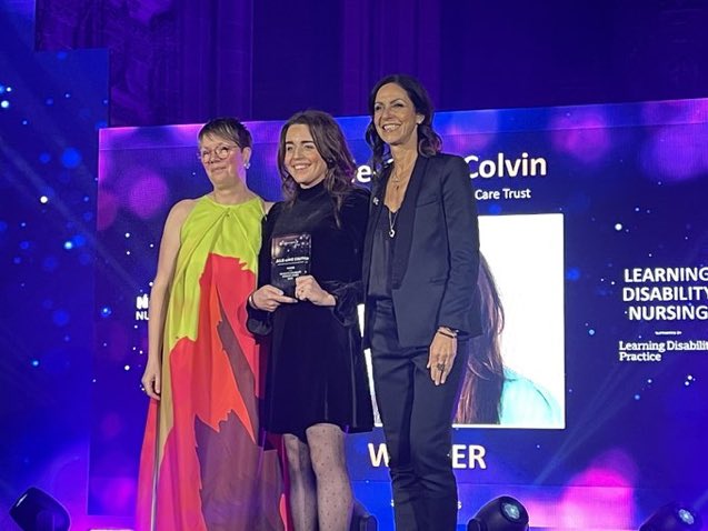 Congratulations to our wonderful colleague Julie Anne Colvin winning Learning Disability Nurse of the year! Worthy title indeed! #RCNawards #teamshsct