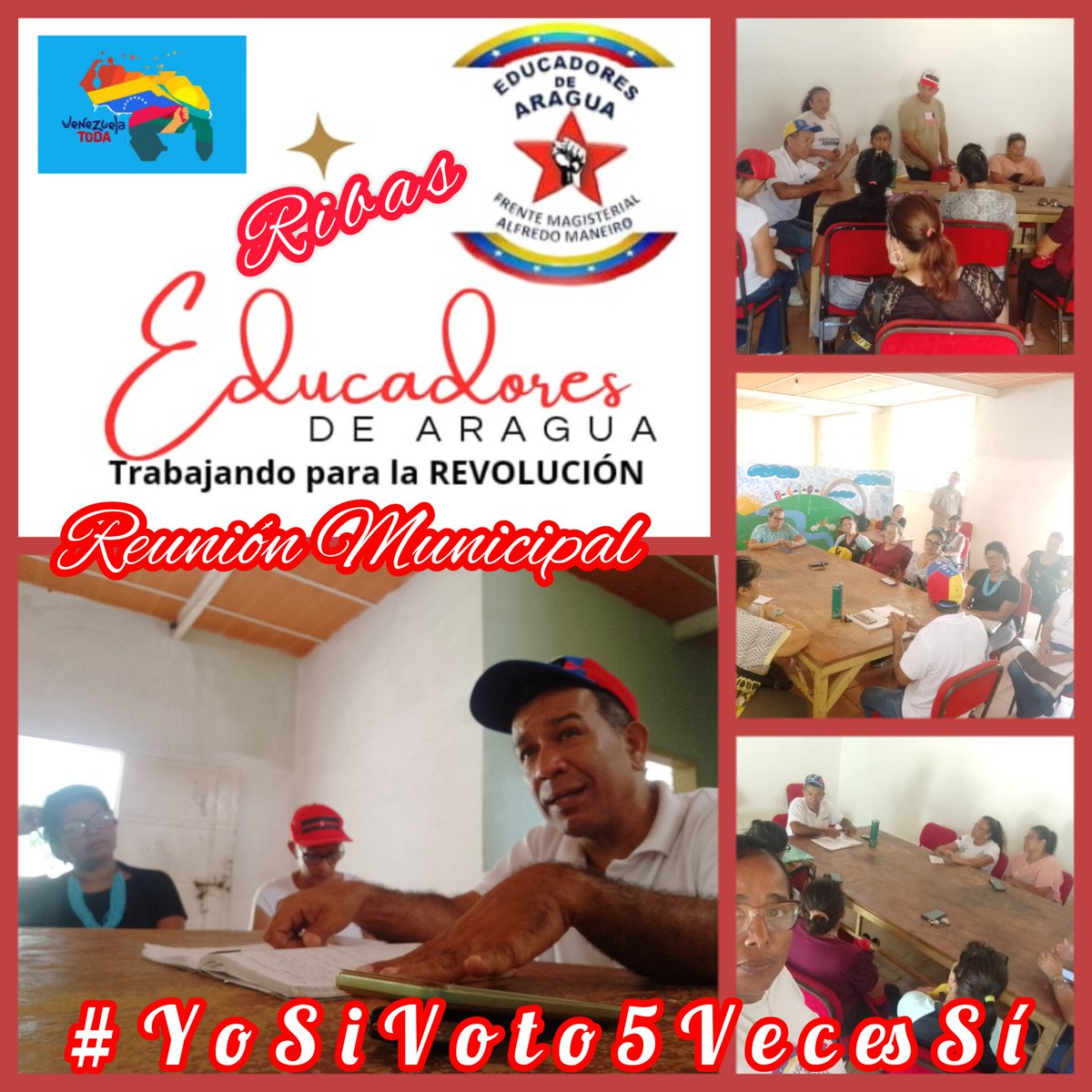 MYovao120's tweet photo. #10Nov Encuentro con @educativaribas para socializar organizar y planificar actividades del Simulacro 19Nov rumbo al Referéndum Consultivo del 03Dic
#Venezolanos5VecesSí
@NicolasMaduro
@EsequiboOficial
@_LaAvanzadora
@Soykarinacarpio
@juancarlospsuv
@dcabellor
@EsequiboOficial https://t.co/ik6izJiTaf