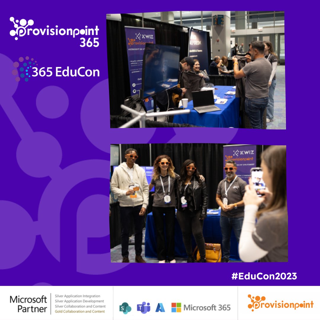Our team had an incredible time at EduCon Chicago 2023 - Microsoft 365 and Power Platform Conference. 🌟🎉
 
📸Here's a glimpse of some of the highlights.
Visit hubs.la/Q028yFDm0 &amp; hubs.la/Q028yv-V0 to learn more!  
#EduCon2023 #M365 #Microsoft #SharePoint #Community