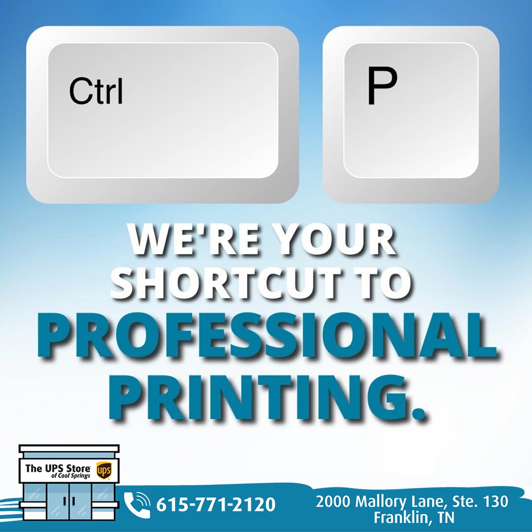 TheUPSstore2891's tweet image. Looking to take your printing game to the next level? We have got you covered! With our top-notch to professional printing that&apos;ll make your pictures pop! Get ready to impress with crisp, vibrant prints that showcase your memories in the best possible way! #proprinting #ups2891