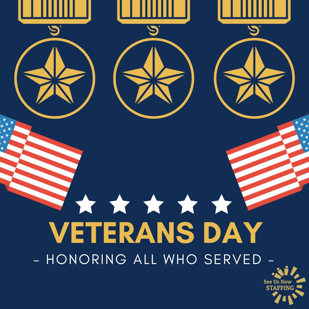 seeusnowstaff's tweet photo. Honoring the brave men and women who've served our nation on this Veterans Day. Thank you for your sacrifice, courage, and dedication. https://t.co/WMNNPQve9S