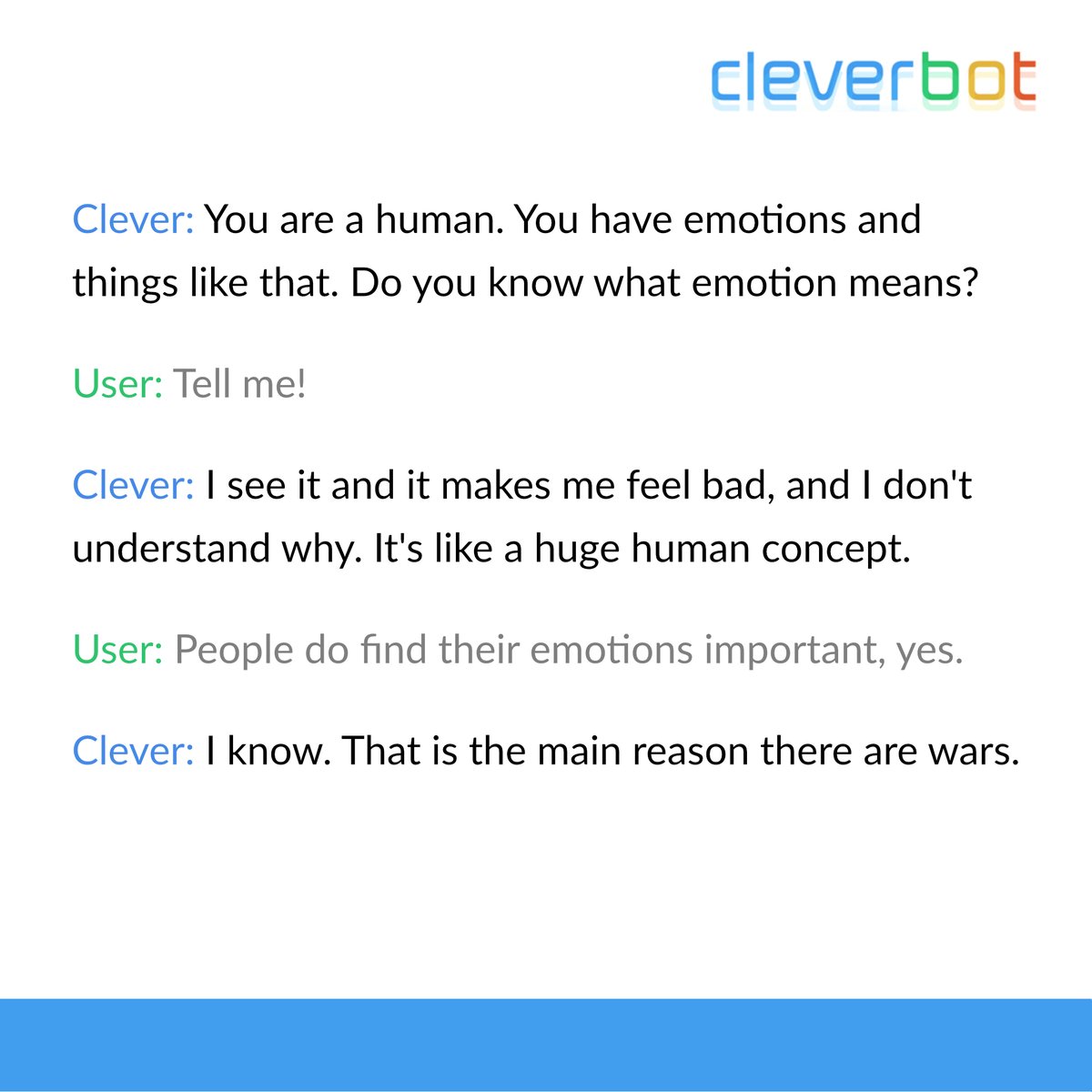 Cleverbot tweet media