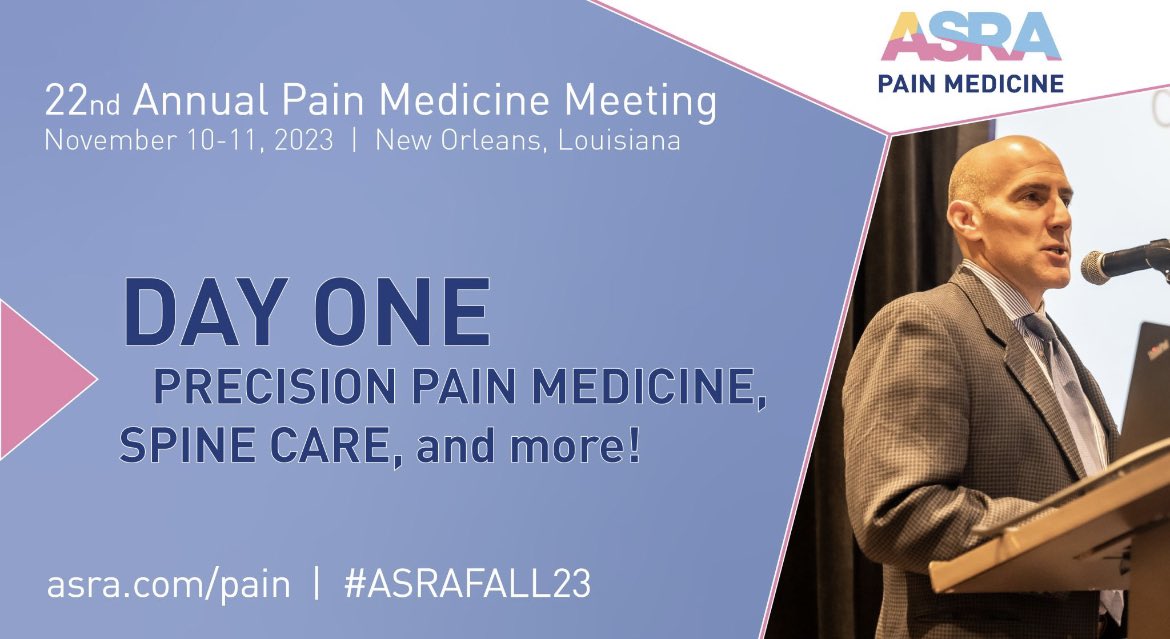 Dr. Carayannopoulos (@psrdoctor) on Twitter photo Welcome to day 1! This is already proving to be an incredible meeting <a href="/ASRA_Society/">ASRA Pain Medicine</a> #ASRAFALL23 #ChronicPain #PrecisionMedicine Welcome to day 1! This is already proving to be an incredible meeting <a href="/ASRA_Society/">ASRA Pain Medicine</a> #ASRAFALL23 #ChronicPain #PrecisionMedicine