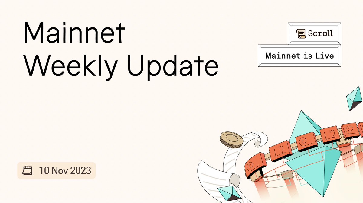 gm Scrollers 📜

The end of the week calls for another weekly recap!

This week, we're diving into new additions to the Scroll ecosystem, and covering our latest technical advancements.

🧵