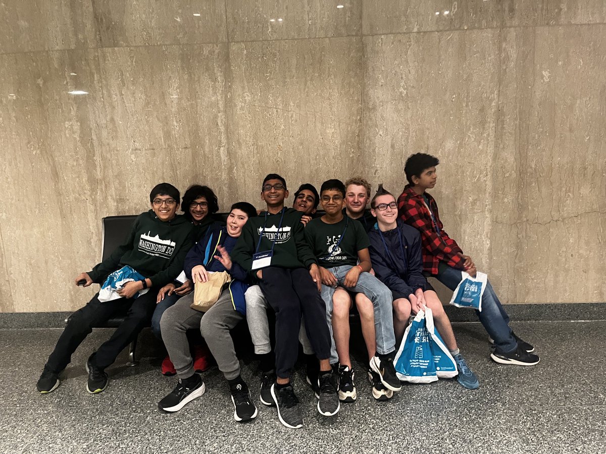 Bus 4, started the day off wet at Arlington National Cemetery, then Fords Theatre, and currently at the American History Museum.  Next stop National Portrait Gallery then dinner. Kids are having fun!!