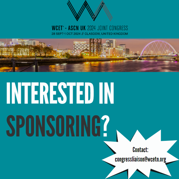 Become a sponsor and connect with wound, continence, and stoma nurses from around the world. This is a unique opportunity to showcase your brand, products, and services to a highly engaged and influential audience. wcet-ascnuk2024.com/sponsorship #2024WCETASCNUKJointCongress @ASCNUK