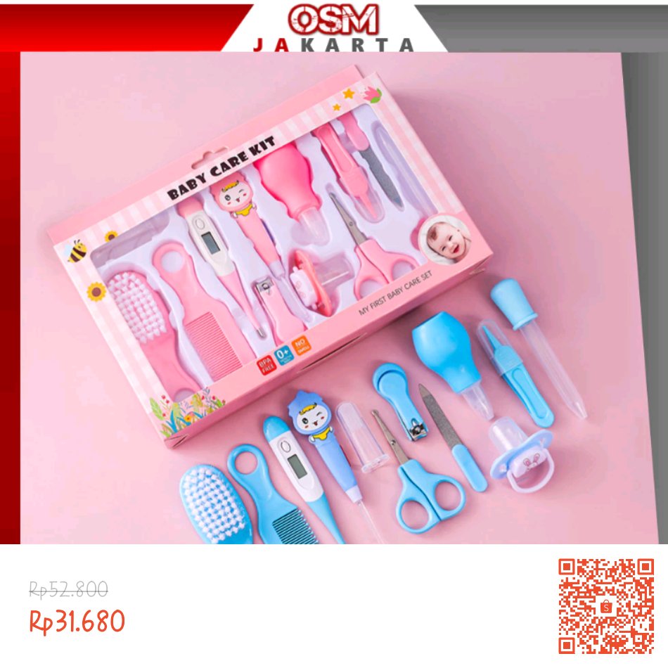 Dianhakul's tweet photo. Temukan dan dapatkan OSM JKT 6026 Baby Care Kit Set 10 in 1 / Perlengkapan Bayi 10 in 1 / Kit Newborn 10 in 1 / Infant Healthcare Grooming Set hanya Rp31.680 di Shopee sekarang juga! https://t.co/v69by5KEX0 #ShopeeID https://t.co/XC2QGuFF4S