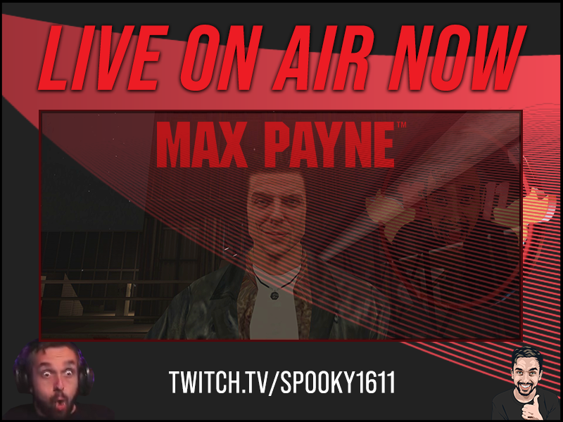LIVE Met Max Payne 1, The Definitive Playthrough samen met <a href="/GewoonRobinn/">Robin.</a> 

Tijdscapsule van Remedy games, coole stories. Over jaren de remake.
LIVE op: twitch.tv/spooky1611