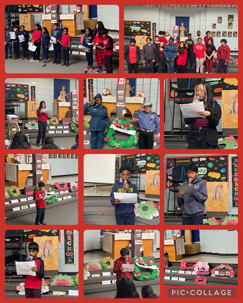 Seton_TCDSB's tweet image. Through prayer, poetry and song our students led a heartfelt Remembrance Day celebration ⁦@Seton_TCDSB⁩ ⁦@TCDSB_PAguiar⁩ ⁦@TCDSB⁩ ⁦@TCDSBdirector⁩ ⁦@ali2cook⁩