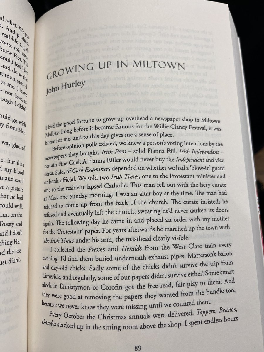 Lovely evening at @dlrLexIcon celebrating the launch of the new @RTESunMisc - go out and buy a copy, it’s a treasure trove of beautiful stories. And among them is my own dad’s story of growing up above a newsagents in Miltown Malbay. #prouddaughter #storytelling