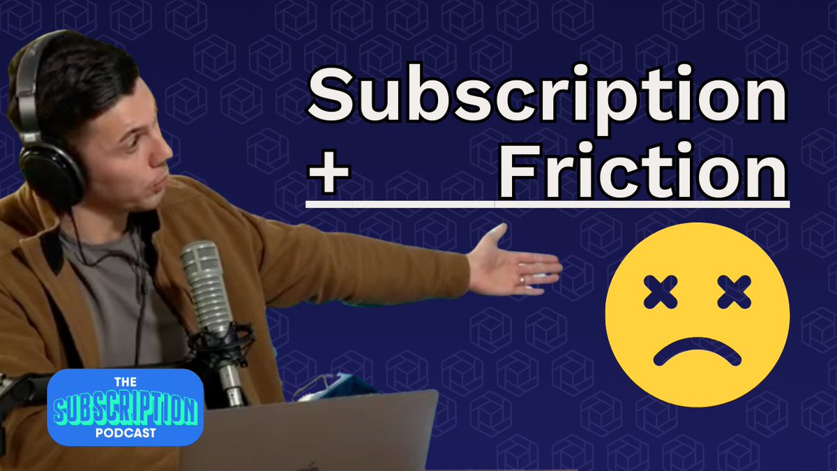 Subscription + Friction = ❌ 

Tune into this episode of The Subscription Podcast to discover the latest #subscription news and why frictionless is always best.

Watch: bit.ly/3QRfuak
Listen: bit.ly/3QwFO89

#subscriptions #recurringrevenue #DTC #ecommerce