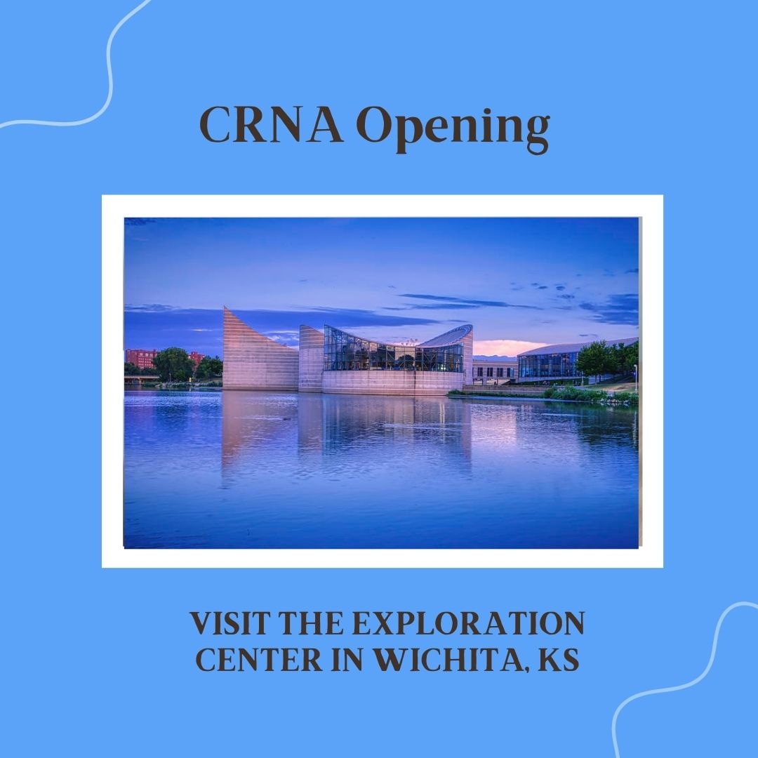 RadarHealth's tweet image. Visit the Exploration Center in Wichita, KS with this CRNA position. This job offers no call or weekends, fast paced credentialing, and bread and butter cases. Please contact Casey Collins for more info. #crna #anesthesia #anesthesiologist #healthcare