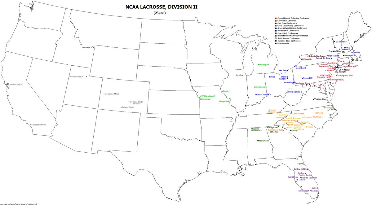 Here is a look at the landscape of division 2 lacrosse for the upcoming 2024 season.