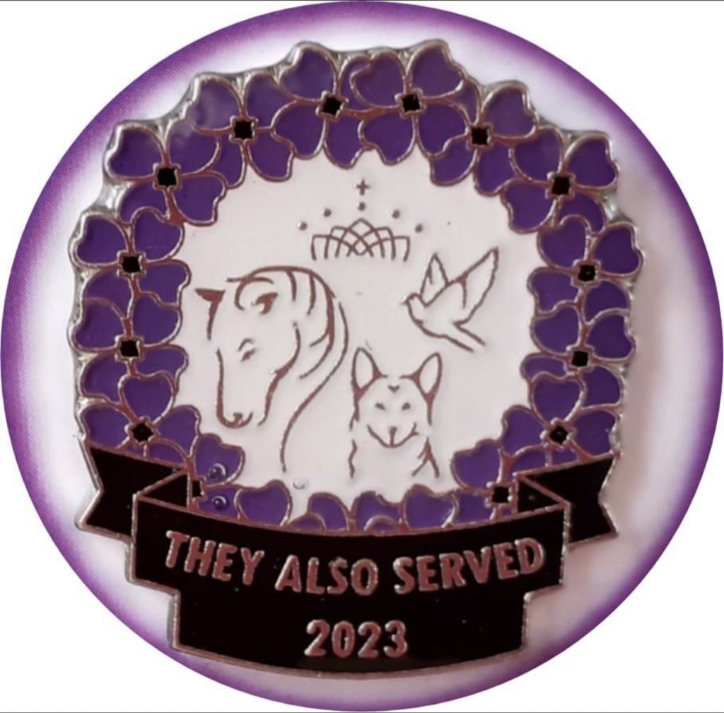 Please keep posting your wonderful hounds and horses wearing their Purple Poppies with pride. I’ll try and keep up and repost them all! We really appreciate everyone’s support. #Theyalsoserved