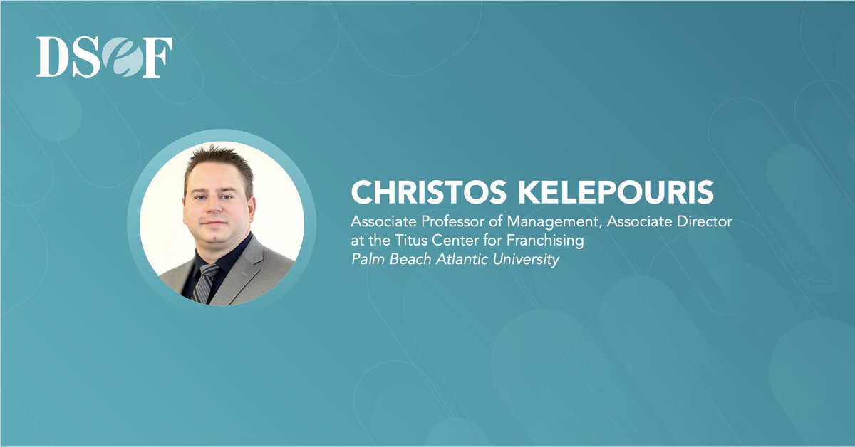 The DSEF (@thedsef) on Twitter photo This #FellowFriday, we're highlighting one of our newest fellows, #DSEFfellow Dr. Christos Kelepouris! He is an Assoc. Professor of Management <a href="/PBAUniversity/">Palm Beach Atlantic</a> and Assoc. Director of <a href="/PBATitusCenter/">Titus Center for Franchising</a>. Welcome Christos, your impact on international franchising & law is inspiring! This #FellowFriday, we're highlighting one of our newest fellows, #DSEFfellow Dr. Christos Kelepouris! He is an Assoc. Professor of Management <a href="/PBAUniversity/">Palm Beach Atlantic</a> and Assoc. Director of <a href="/PBATitusCenter/">Titus Center for Franchising</a>. Welcome Christos, your impact on international franchising & law is inspiring!