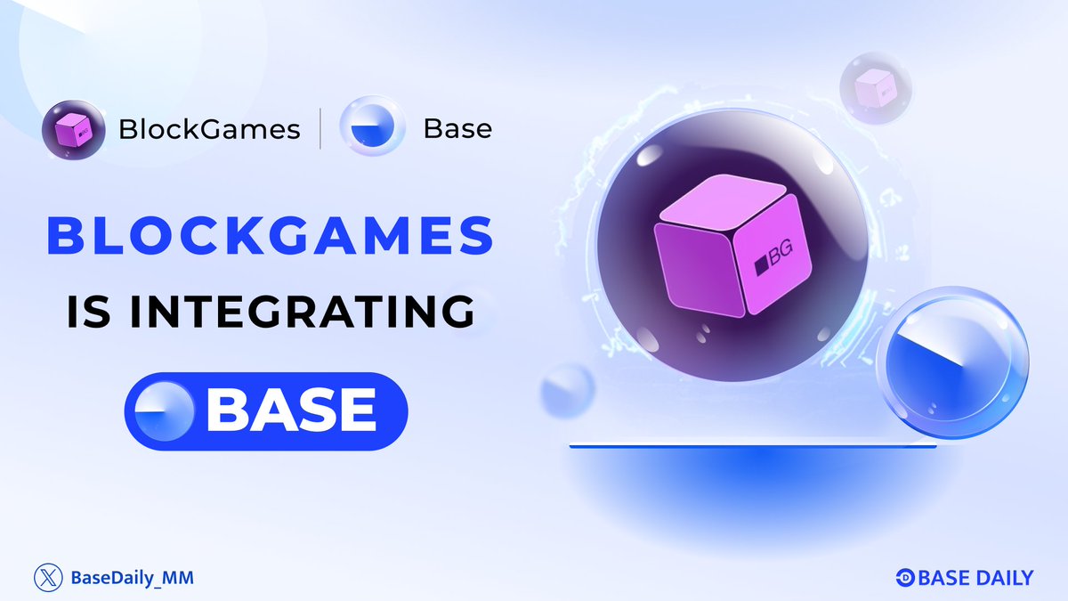 BaseDaily_MM's tweet photo. 🚀 Exciting news! @GetBlockGames is integrating @BuildOnBase 🛡

👾 BlockGames is a cross-chain, cross-game, decentralized player network accelerating user growth for games. 

Get ready for more rewarding gaming experiences.

#BaseEcosystem #BuildOnBase #BlockGames https://t.co/SBhczyKItL