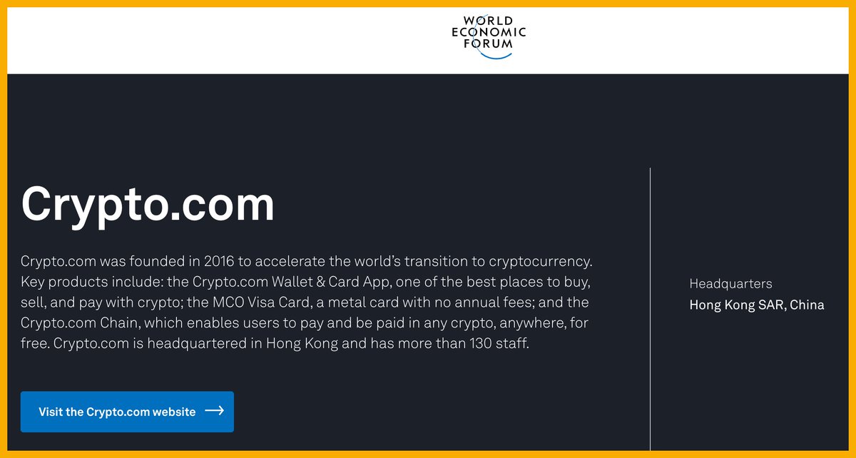 Crypto.com tham gia Diễn Đàn Kinh Tế Thế Giới (WEF).