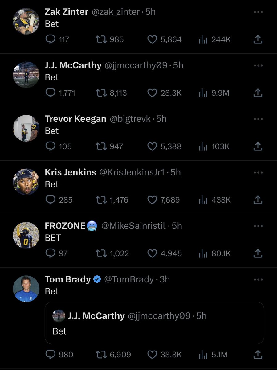 woodwardsports's tweet image. Michigan players seem to be locked in after the Jim Harbaugh news 👀