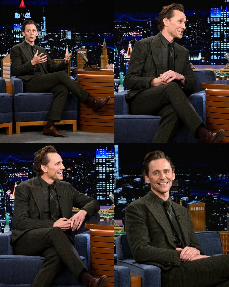 📸NEW|Tom Hiddleston on "The Tonight Show" for the Loki promo.