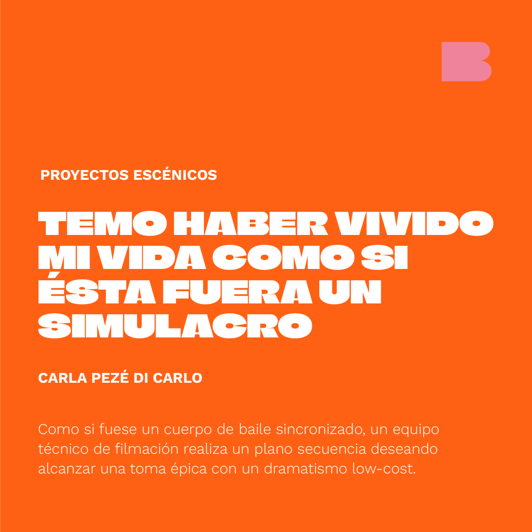 Estxs son lxs ganadores de las Convocatorias #LaBienal10Años 💥

Carla Pezé Di Carlo (San Luis, 1992) se desarrolla en artes escénicas y audiovisuales. Es una de lxs 7 ganadorxs de Proyectos Escénicos con Temo haber vivido mi vida como si ésta fuera un simulacro

¡Felicitaciones!