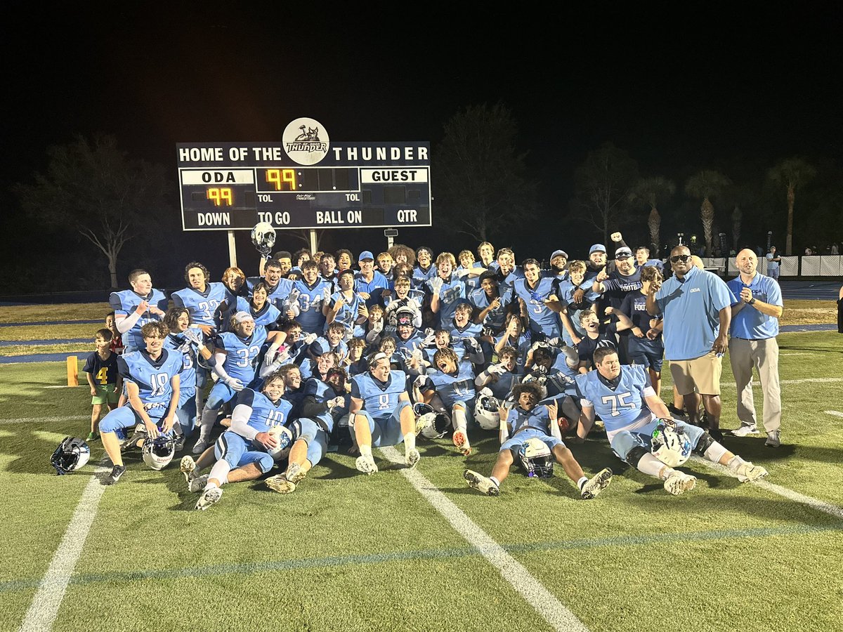SSAA 4A Championship Final:
ODA 33 vs Lighthouse Private 14.
<a href="/SSAAFootball/">SSAA Football</a> <a href="/FlaHSFootball/">FloridaHSFootball.com</a> <a href="/maffsports/">Dennis Maffezzoli</a> <a href="/RyanAKohn/">Ryan Kohn</a>