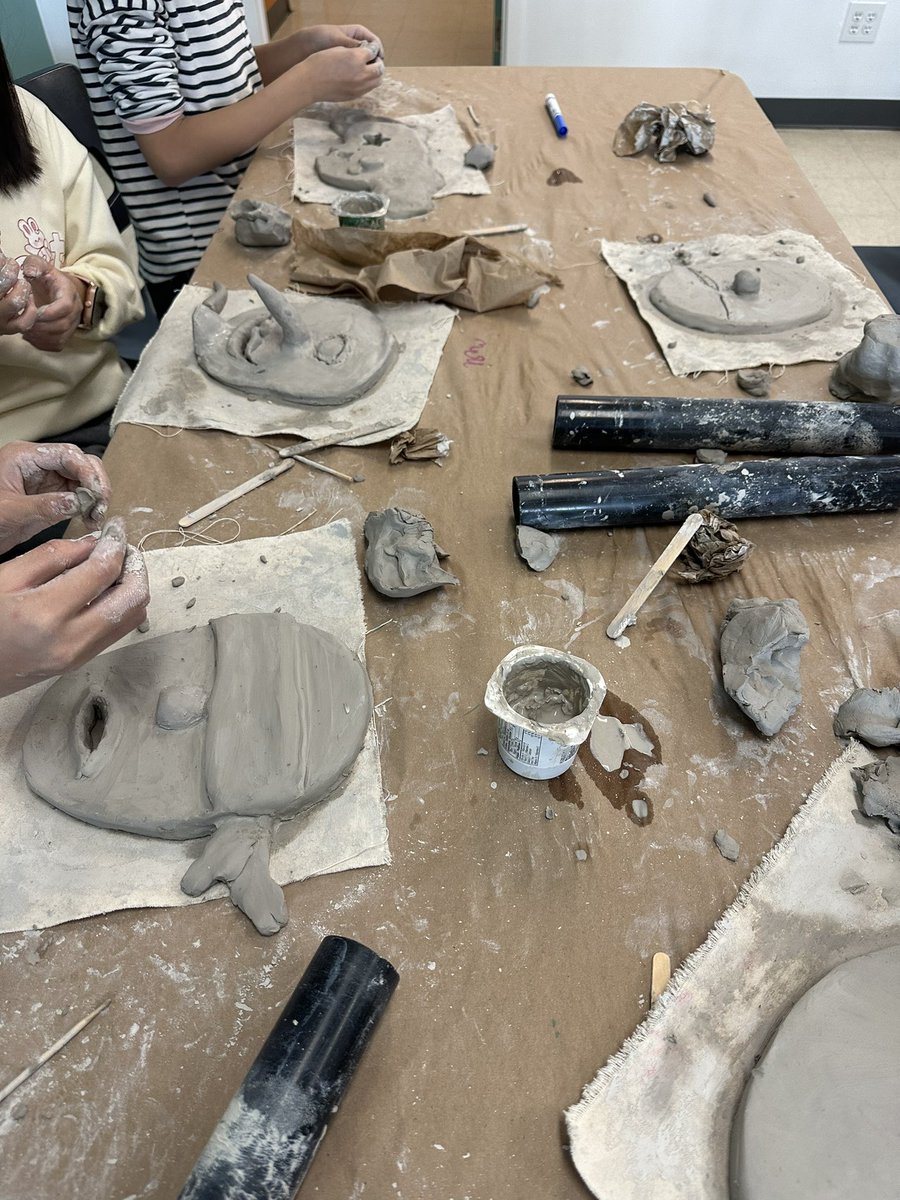 Mei Lan Ma (@msmasclass) on Twitter photo Grade 7s had a fun day of sculpting clay masks. Thank you so much for a great day of learning <a href="/HarbourfrontTO/">Harbourfront Centre</a> Grade 7s had a fun day of sculpting clay masks. Thank you so much for a great day of learning <a href="/HarbourfrontTO/">Harbourfront Centre</a>