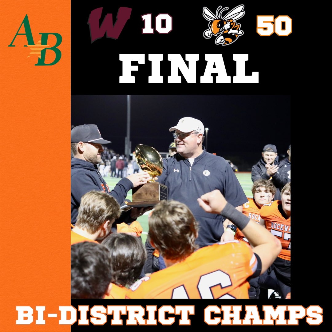 11 STRAIGHT BI-DISTRICT 🏆 
#JFND | <a href="/rockwalljfndfb/">Rockwall Football</a>
