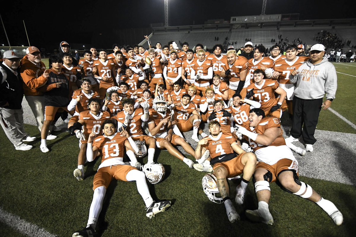 <a href="/AliceAthletics1/">@AliceAthletics</a> bi-district champs! Alice 64, R-F 14. <a href="/joe_richard10/">Coach Castellano</a>  <a href="/ChrisThomasson7/">Chris Thomasson - KIII Sports</a> <a href="/KRIS6sports/">KRIS 6 Sports</a> <a href="/dctf/">Dave Campbell's — TexasFootball.com</a> <a href="/CallerSports/">Caller Sports</a> <a href="/EchoNewsJournal/">Alice Echo-News</a> <a href="/AliceHS_Coyotes/">Alice High School</a>