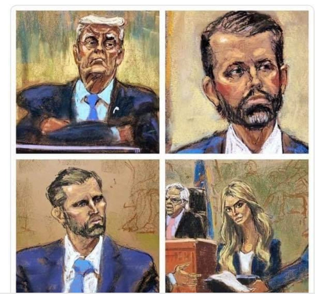 If you ever question your parenting skills, ask yourself this question: do you have courtroom sketches of yourself and of your children? If the answer is no, you're doing just fine. Keep up the good work.