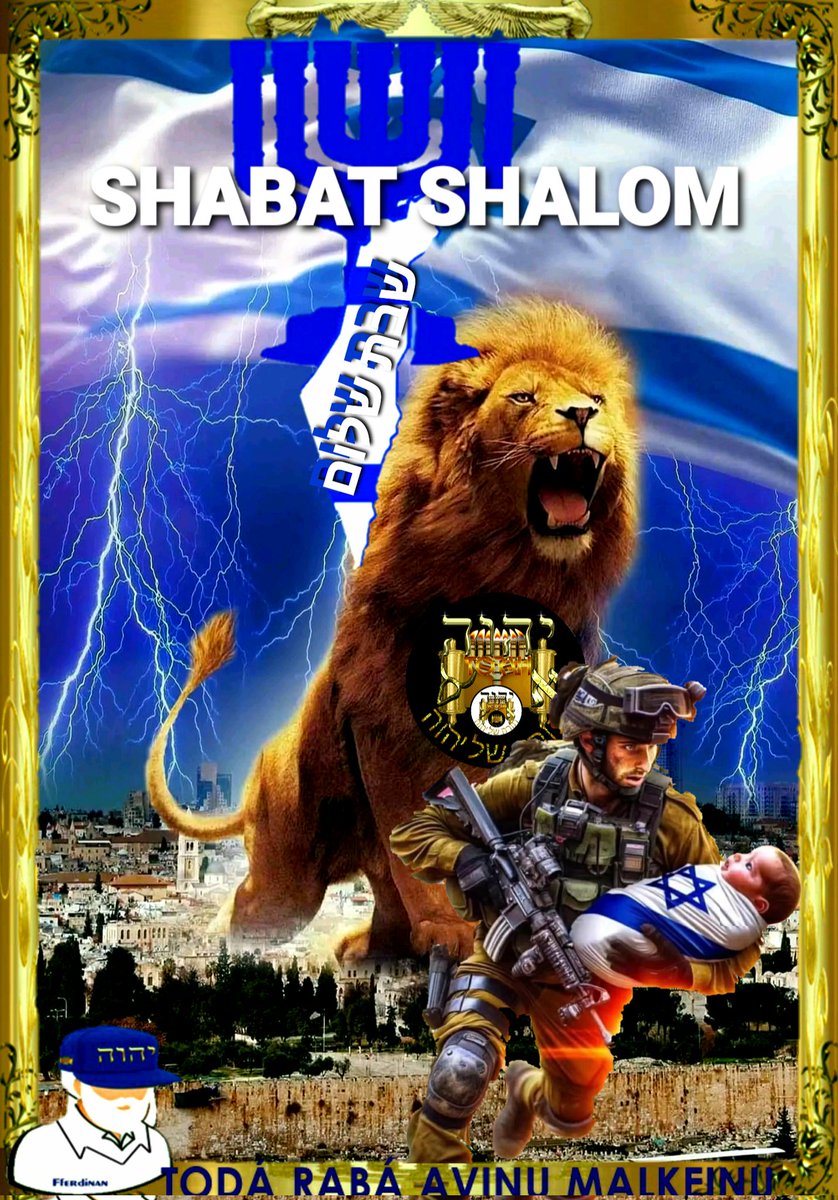 FferdinanRaf's tweet photo. Shabat Shalom U'mevoraj. https://t.co/a1fglMcGgU