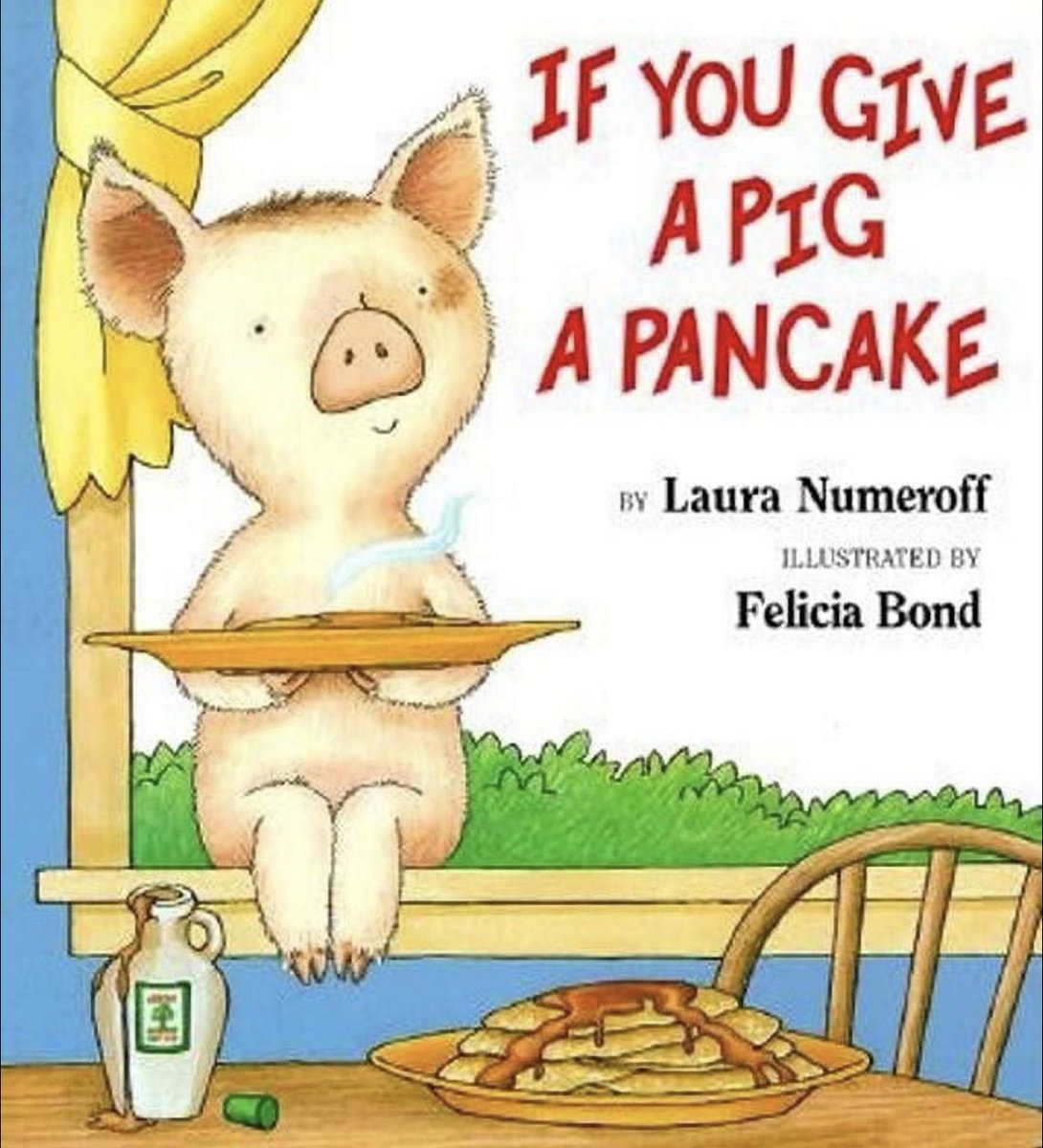 positive_arc's tweet image. Loved reading ‘If You Give a Pig a Pancake' with my Expressions students! Inspired by the story, we used communication devices to sequence a pancake recipe. Watching them  communicate and participate was priceless. #InclusiveLearning @ashrumevans @FCPSACTT