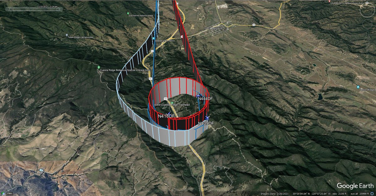 fire_feeds's tweet photo. New wildfire: The 8+ acres #SummitFire Hwy 101 near the Summit, #CuestaGrade #SanLuisObispoCounty #CA
Air Attack overhead reporting 5 acres, moderate rate of spread, the fire is slope driven burning up hill, revised potential for 50 acres. No structures threatened.
The fire is 8 acres in grass transitioning to brush on the N/B side of the highway, structures are not immediately threatened, potential for 25-30 acres per arriving USFS engine.
Thanks to Michael Silvester
https://t.co/M83GsP4B9f
San Luis Obispo County Fire Scanner Feed
https://t.co/jvpT9SWndK
#CalFire Out of #PasoRoblesAAB
#A340 #N418DF Air Tactical Aircraft
#T74 #N439DF Type III Airtanker
#T75 #N444DF Type III Airtanker
#ColumbiaHelicopters En-Route
#N472CH Type I Heavy Lift Helitanker
🇺🇸🔥