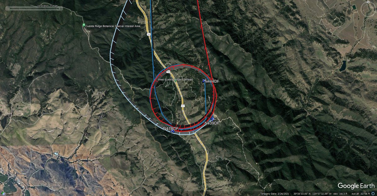fire_feeds's tweet photo. New wildfire: The 8+ acres #SummitFire Hwy 101 near the Summit, #CuestaGrade #SanLuisObispoCounty #CA
Air Attack overhead reporting 5 acres, moderate rate of spread, the fire is slope driven burning up hill, revised potential for 50 acres. No structures threatened.
The fire is 8 acres in grass transitioning to brush on the N/B side of the highway, structures are not immediately threatened, potential for 25-30 acres per arriving USFS engine.
Thanks to Michael Silvester
https://t.co/M83GsP4B9f
San Luis Obispo County Fire Scanner Feed
https://t.co/jvpT9SWndK
#CalFire Out of #PasoRoblesAAB
#A340 #N418DF Air Tactical Aircraft
#T74 #N439DF Type III Airtanker
#T75 #N444DF Type III Airtanker
#ColumbiaHelicopters En-Route
#N472CH Type I Heavy Lift Helitanker
🇺🇸🔥