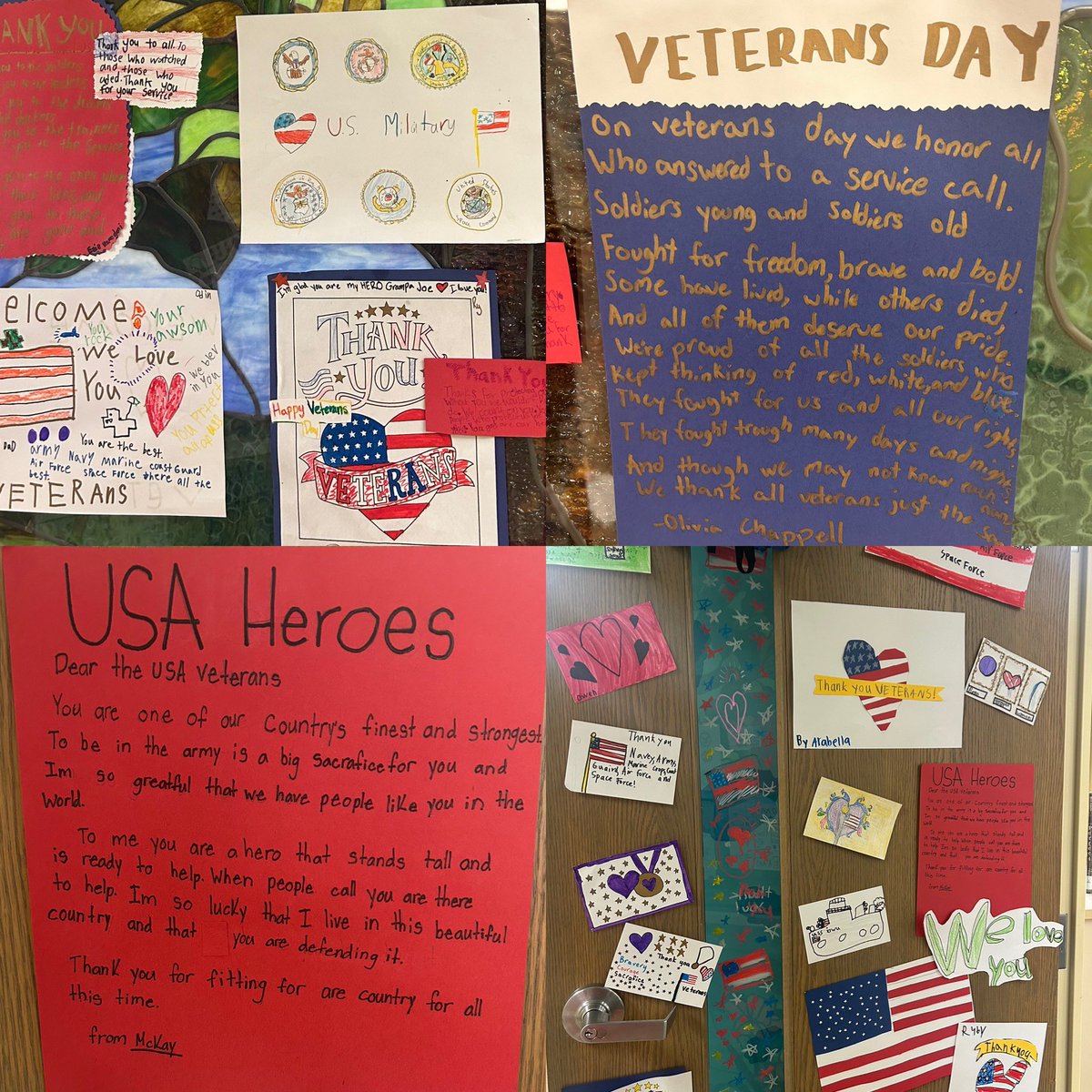 BluffsviewElem's tweet photo. Our bears 🐻 were filled with awe and  gratitude at our Veterans Day Assembly! Thank you to ALL who have or are serving! #itsworthit ♥️🤍💙🇺🇸 https://t.co/bOedytp8Vj