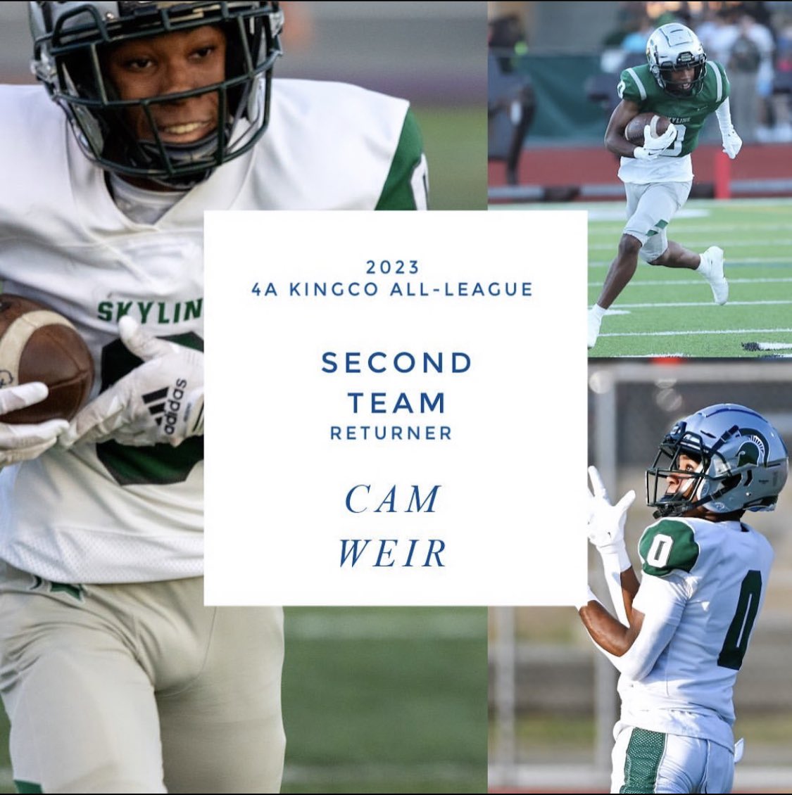 CameronWeir (@camweir_) on Twitter photo honored to be named 1st team receiver and 1st team corner, also getting 2nd team returner <a href="/BrandonHuffman/">Brandon Huffman</a> <a href="/DomSkene/">Dominick Skene</a> <a href="/spartan_QBClub/">SkylineSpartans_QBClub</a> honored to be named 1st team receiver and 1st team corner, also getting 2nd team returner <a href="/BrandonHuffman/">Brandon Huffman</a> <a href="/DomSkene/">Dominick Skene</a> <a href="/spartan_QBClub/">SkylineSpartans_QBClub</a>