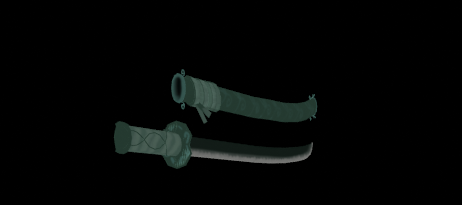 applelapple3's tweet photo. I made and textured a katana. The color isn't the best https://t.co/miwgDWEq7I
