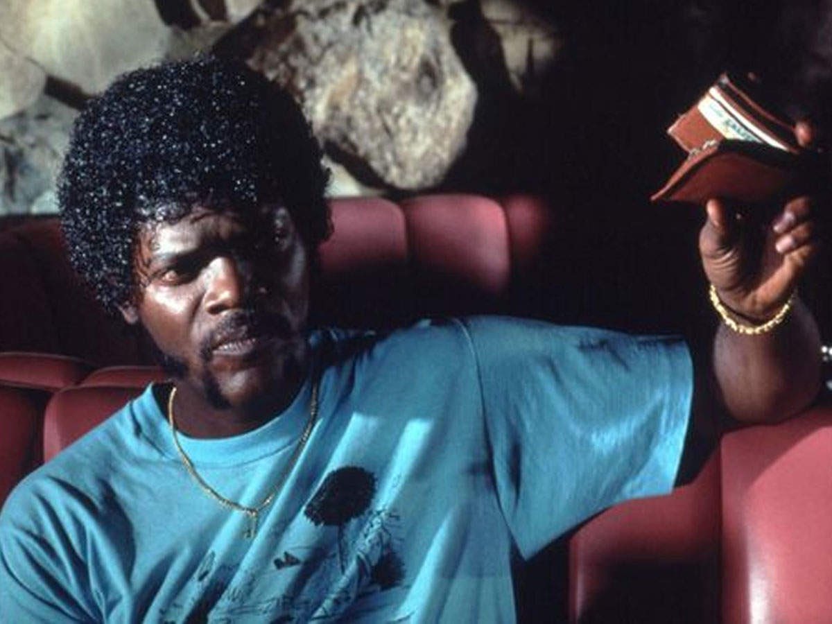 Nobody has ever been cooler in any movie as Samuel L. Jackson is at this exact moment in PULP FICTION.
