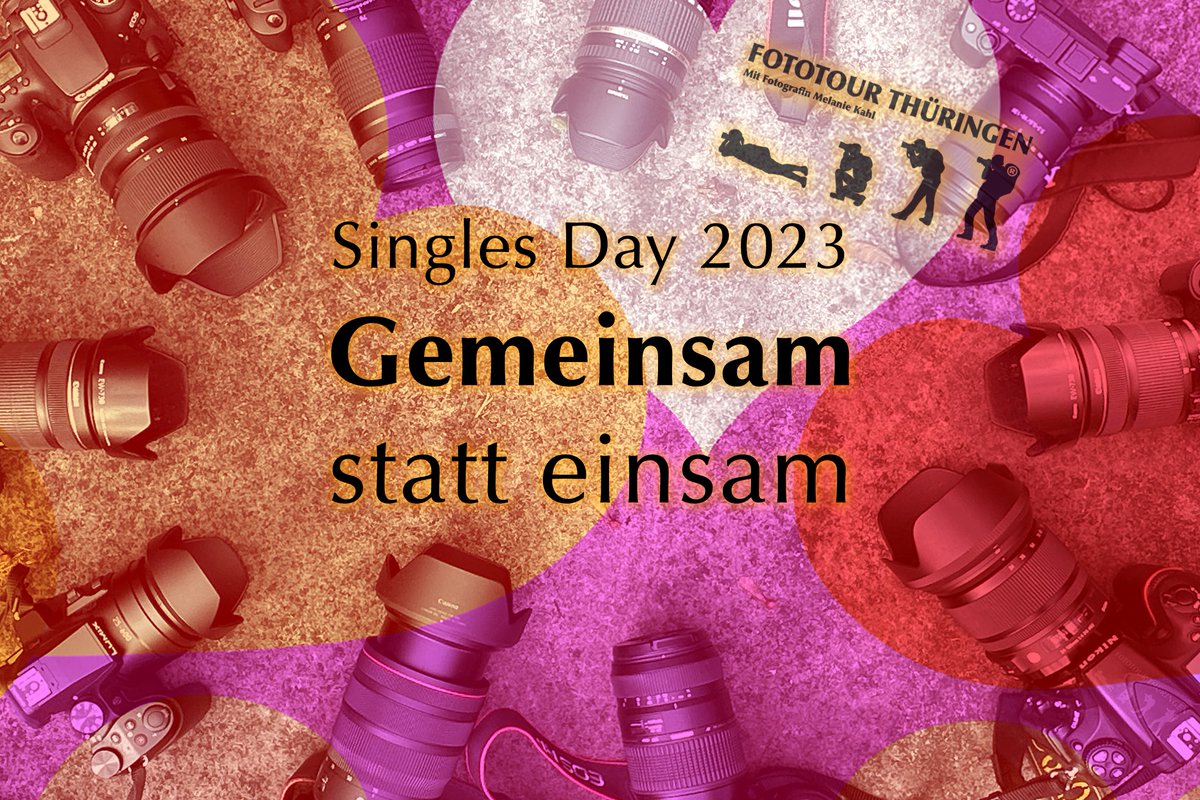 📸 #SinglesDay für #Fotografen! Nur heute 22% Rabatt auf alle Fototouren und FototourCards von #FototourThüringen. Perfekt für alle, die gerne #fotografieren. Gültig am 11.11.2023. Jetzt Platz sichern oder #Geschenkidee für einen Fotografen sichern! 🎁 fototour-thueringen.de/singles-day/