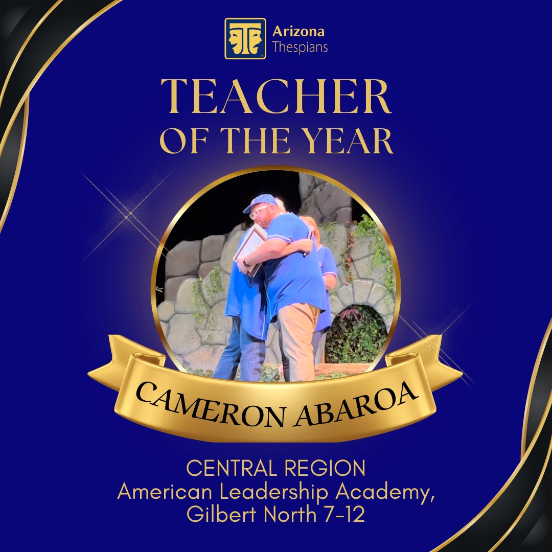 Congratulations to our teachers and administrator of the year! ⭐️ #azthespianfestival23 #arizonatf