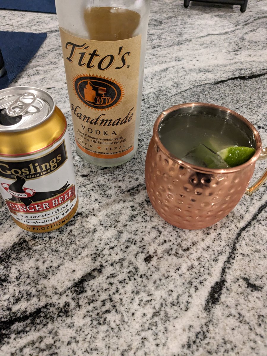 surfingengineer's tweet photo. Friday night brought to you by #mules #titos https://t.co/9xP75Z7NCi