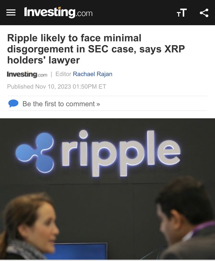 John Deaton, an attorney representing XRP holders, suggests that Ripple may only need to pay $20 million or less by settlement. Deaton referenced the Supreme Courts Morrison Ruling, which limits the U.S. jurisdiction over non U.S. Sales. Deaton highlighted that XRP is not a…