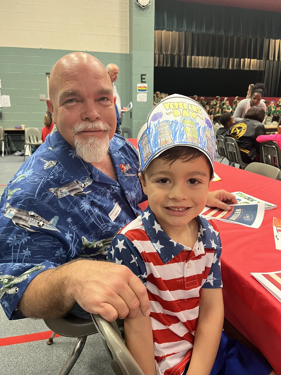 kesmith72's tweet photo. Shout out to Goforth Elementary and Max &amp; Anna for inviting Mike to be honored at their Veteran’s Day celebration. It was an impressive event and such a great way to show appreciation! Thank you to all veterans for your service! @ExploreGoforth @ClearCreekISD https://t.co/tmJOltMetA