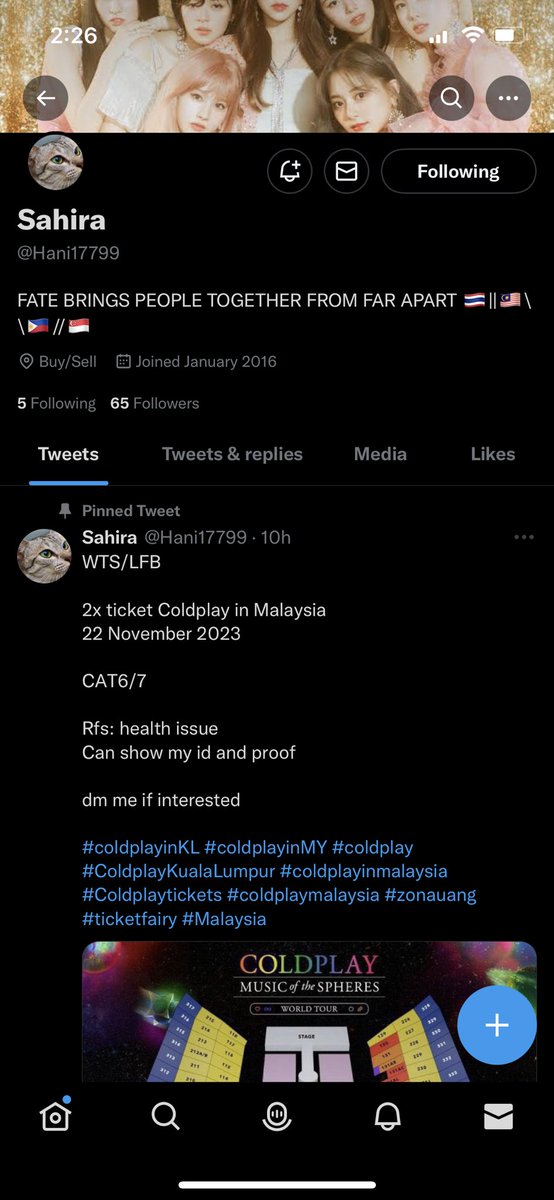 heartbrokenq_'s tweet photo. BEWARE SCAMMER ALERT ‼️‼️‼️

This scammer didn’t send ticket as promised, blocked my twitter and deleted the post. 

MOHAMAD SHUKRI BIN ABDULLAH 
HONG LEONG BANK ; 3955-1145-11-6

AVOID THIS SCAMMER ‼️ #coldplaymalaysia #coldplayinkl https://t.co/SESydgCe2l