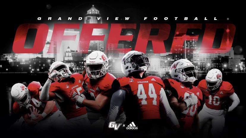 Grateful to receive an offer from Grand View! @GVVikingFB @KnockJordan