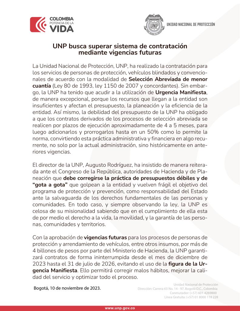 UNP busca superar presupuesto "gota a gota"