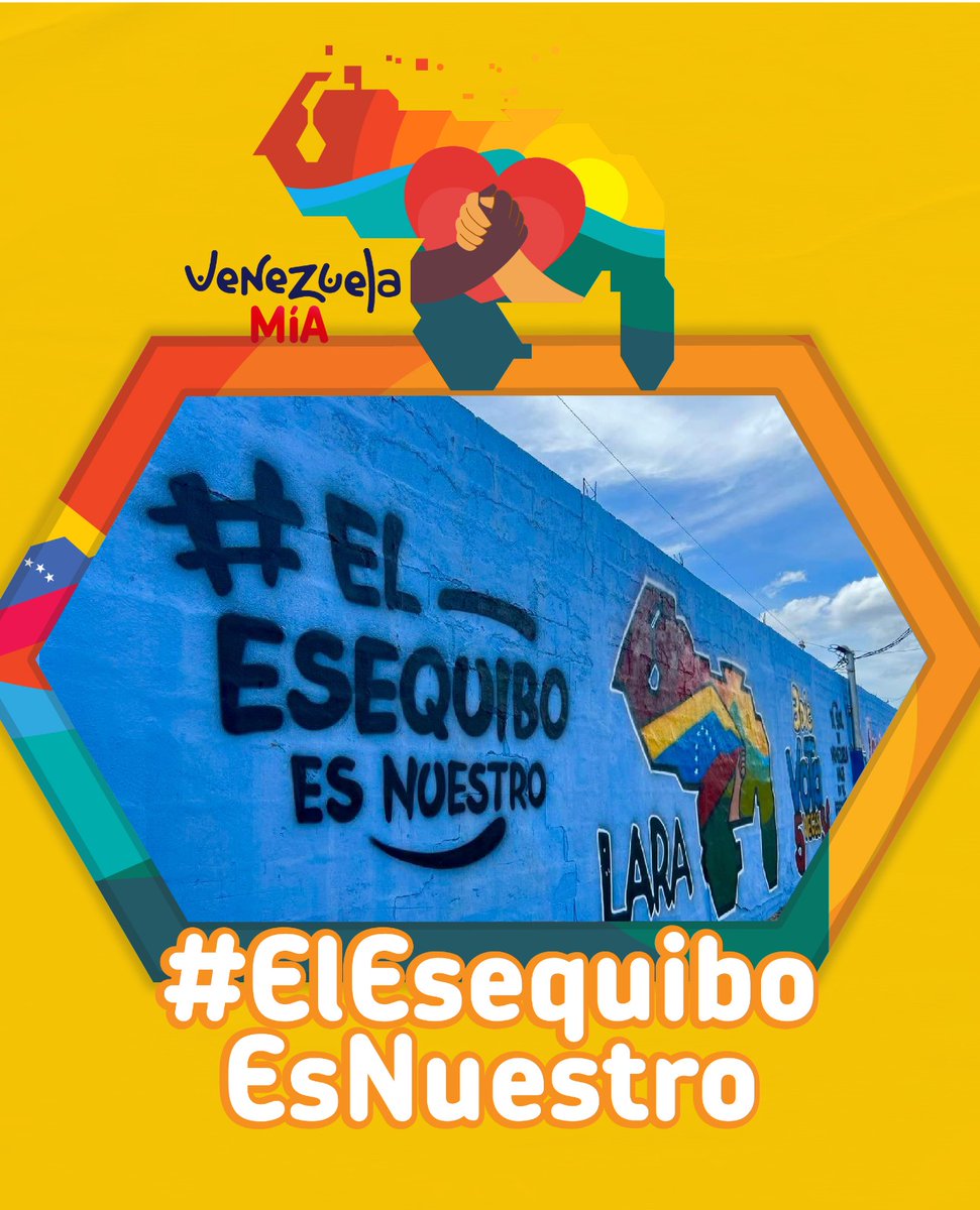 #10Nov Juntos, protejamos lo que nos pertenece. 

¡El Esequibo es nuestro! 

#Venezolanos5VecesSí