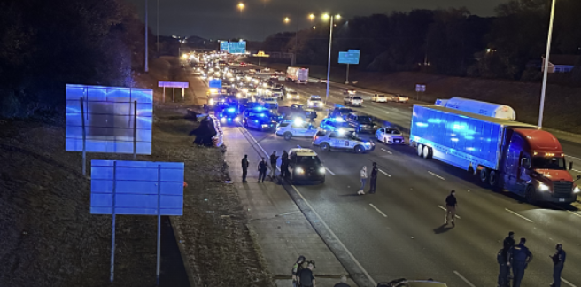 JUST IN: Multiple people were shot on Interstate 59 in Birmingham, Alabama. Eyewitnesses tell reporters that masked men began firing into occupied vehicles.