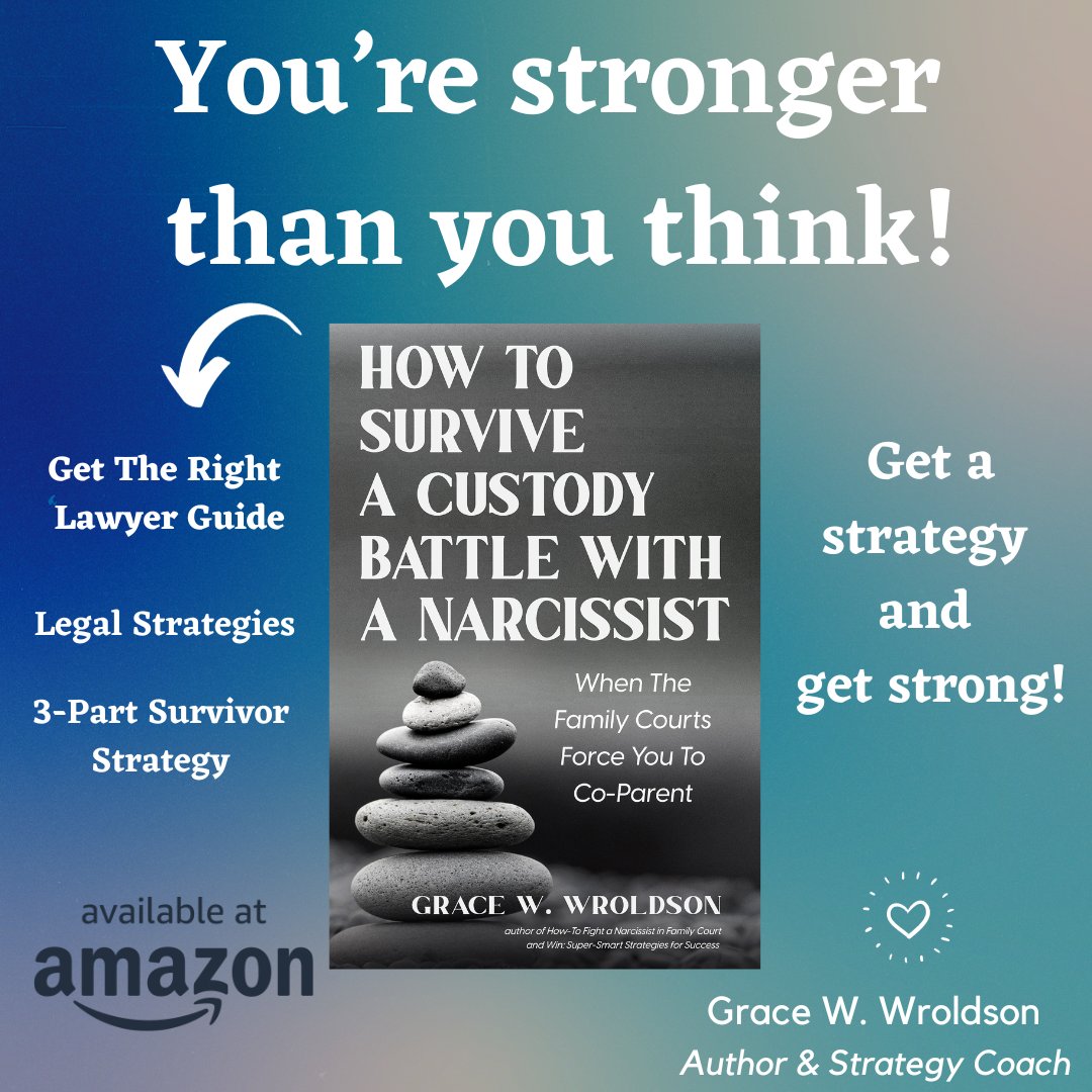 Tired of the custody battle? Feeling exhausted?
I was overwhelmed, in the midst of legal battles, and feeling drained when one of my wise women sponsors in my support program told me to remember this:
'You are stronger than you think!' #custodybattle #metoofamilycourt #narcissist