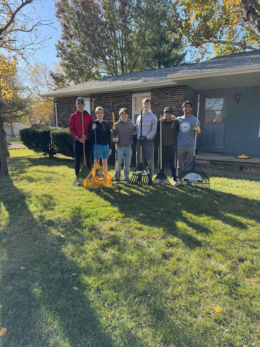 In honor of Veterans Day, a few fellow members of National Honors Society and I got together to rake leaves for Veterans. Although many of them are getting old, their service has continued to impact us today. Thank you to all the Veterans in this country!
