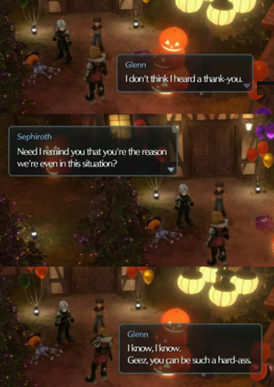 The utter validation ever crisis is giving me over my characterisation on Sephiroth cannot be understated.